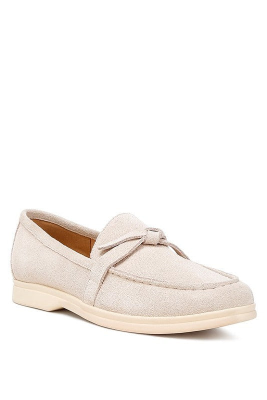 Nautica Suede Knot Detailed Loafers