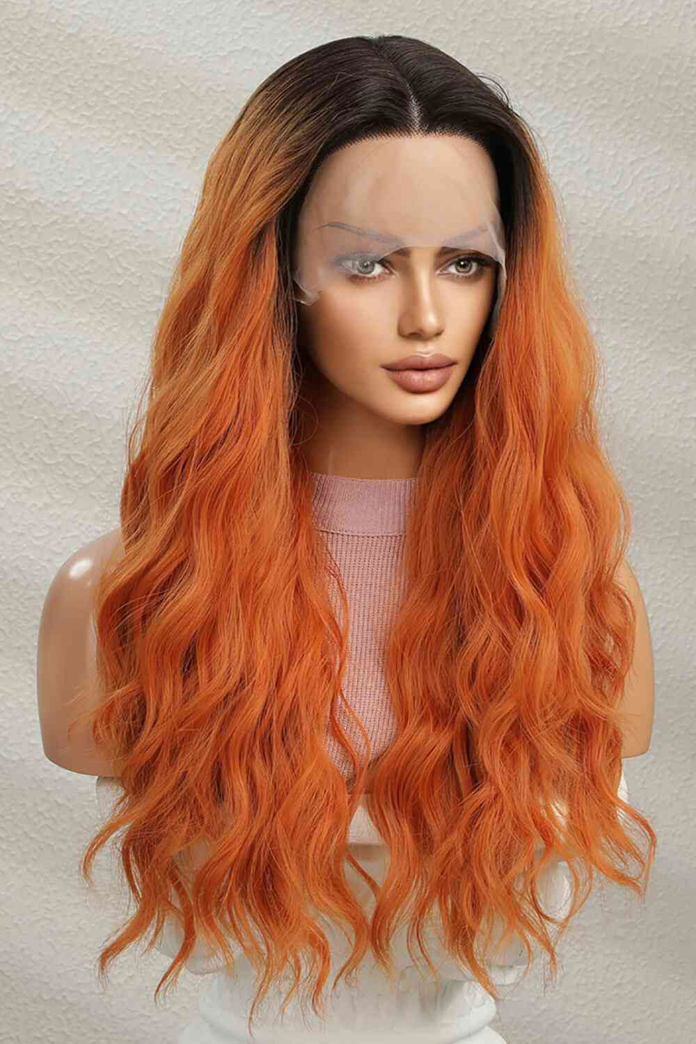 13*2" Lace Front Wigs Synthetic Long Wave 24" 150% Density - Hassle Free Cart