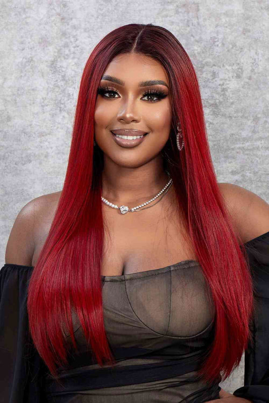 13*2" Lace Front Wigs Synthetic Straight 26" 150% Density - Hassle Free Cart