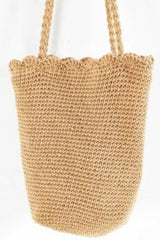 Knitted Scalloped Edge Tote