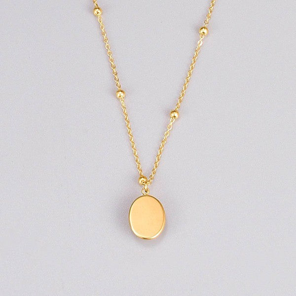 Oval Cat's Eye Necklace