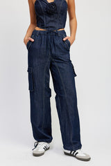 CONTRAST STITCHING Denim Pants