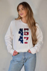 45 47 Trump America Long Sleeve Tee