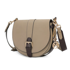 MKF Ayla Snake-Embossed Shoulder Bag by Mia K