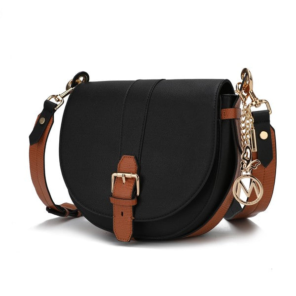 MKF Ayla Snake-Embossed Shoulder Bag by Mia K