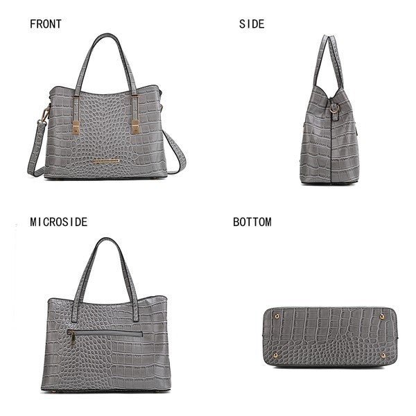 MKF Aurelia Crocodile Women Tote Bag by Mia K