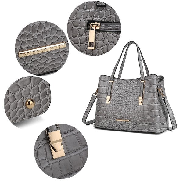 MKF Aurelia Crocodile Women Tote Bag by Mia K