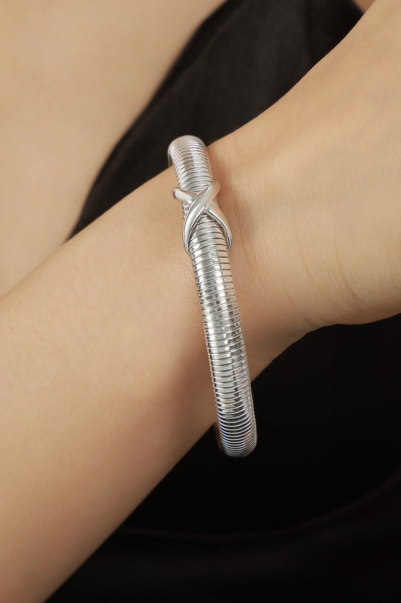 Titanium Steel Spring Shape Bracelet