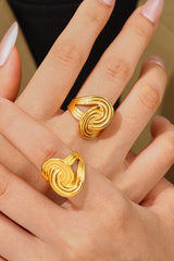 18K Gold-Plated Twisted Ring