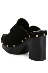 Riley Suede Platform Clogs