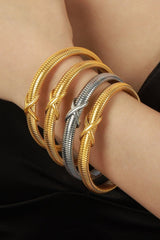 Titanium Steel Spring Shape Bracelet