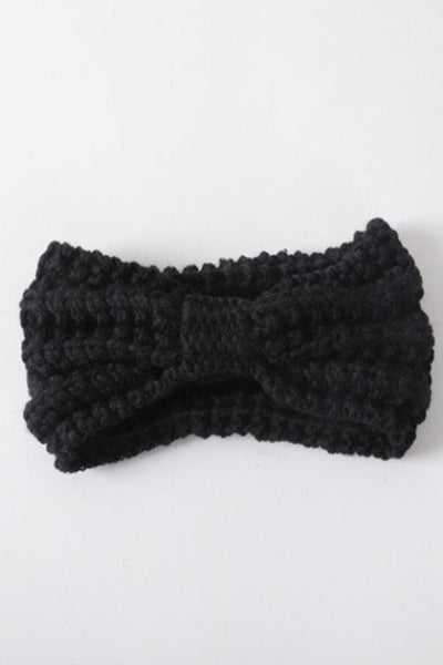 KNITTED BOW Winter Headband