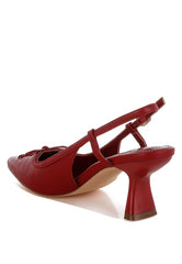 Danvers Kitten Heel Pointy Slingbacks