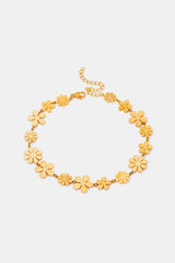 18K Gold-Plated Flower Bracelet