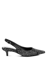 Zehra Boucle Slingback Pumps