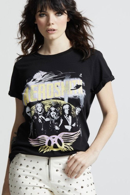 Aerosmith Band Logo Fitted Tee - Hassle Free Cart