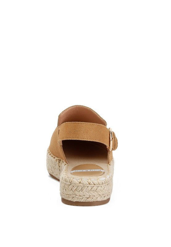 Affie Suede Slingback Strap Espadrilles - Hassle Free Cart