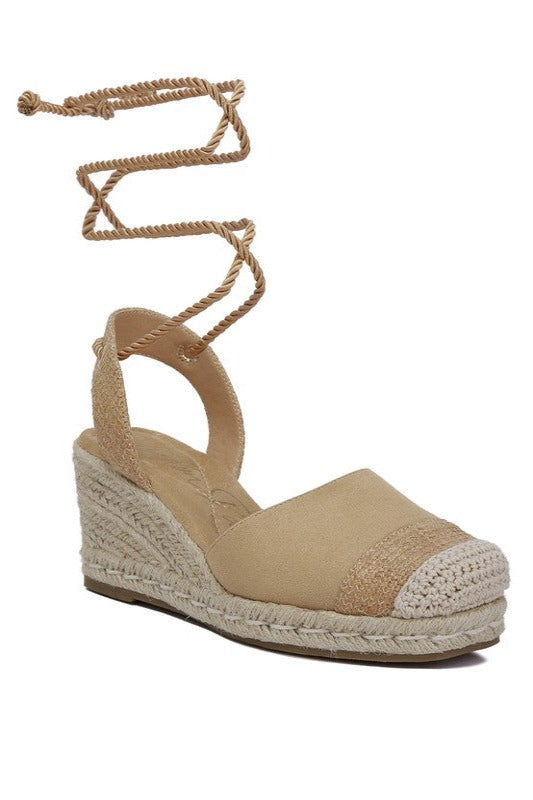 Aiden Lace-Up Crochet Espadrilles - Hassle Free Cart