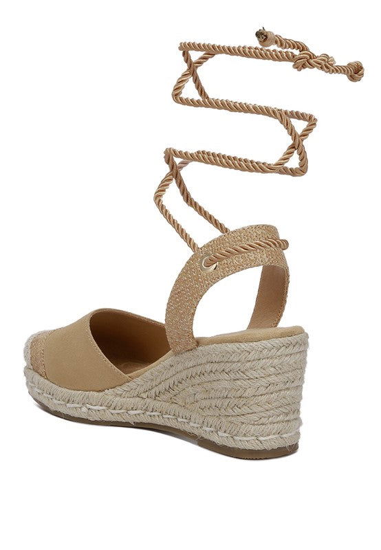 Aiden Lace-Up Crochet Espadrilles - Hassle Free Cart