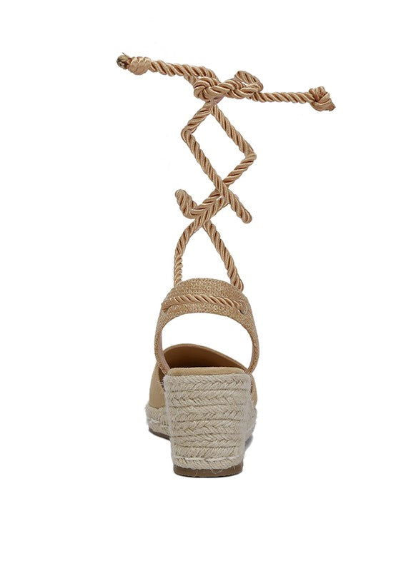 Aiden Lace-Up Crochet Espadrilles - Hassle Free Cart