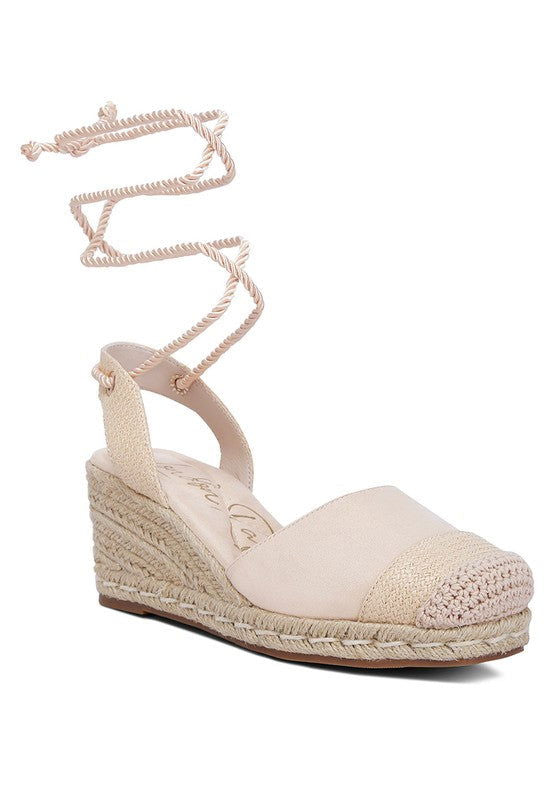 Aiden Lace-Up Crochet Espadrilles - Hassle Free Cart