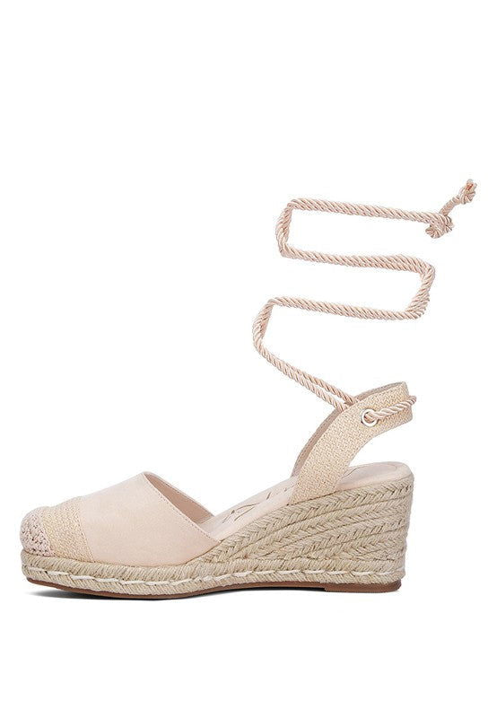 Aiden Lace-Up Crochet Espadrilles - Hassle Free Cart