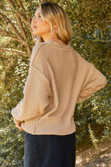 And The Why Button Down Popcorn Sweater Cardigan - Hassle Free Cart