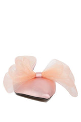 Asma Organza Bow Embellished Satin Mules - Hassle Free Cart