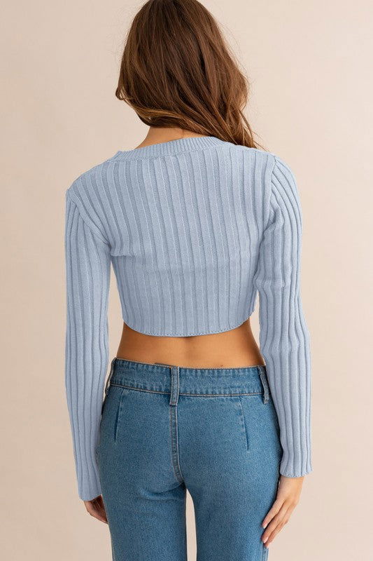 Asymmetrical Hem Sweater Top - Hassle Free Cart