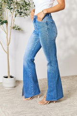 BAYEAS Slit Flare Jeans | Hassle Free Cart