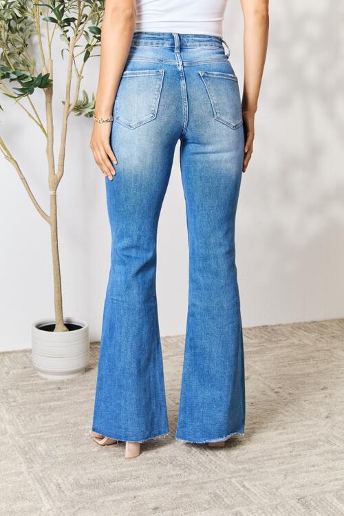 BAYEAS Slit Flare Jeans | Hassle Free Cart