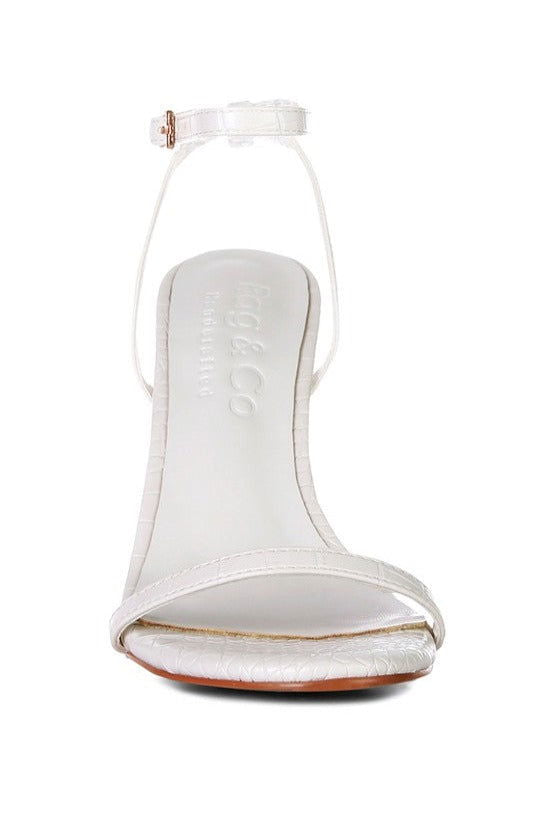 BLONDES Croc High Heeled Sandal - Hassle Free Cart