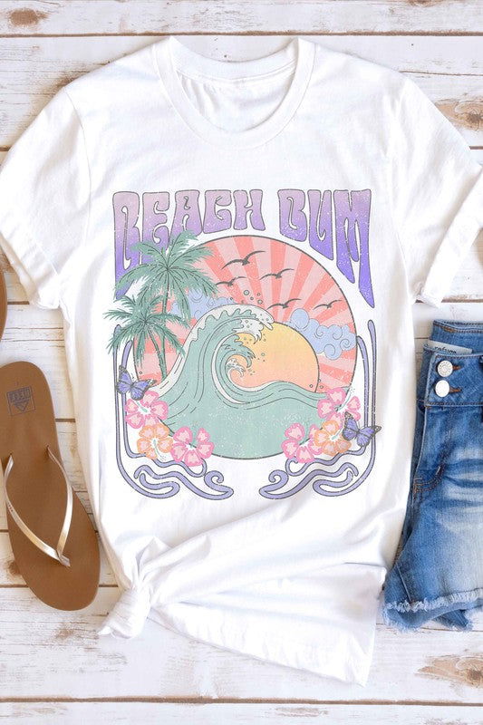 Beach Bum Graphic T-SHIRT - Hassle Free Cart