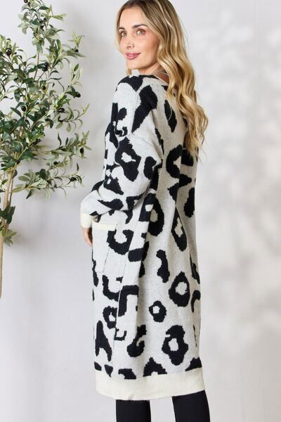 BiBi Leopard Open Front Cardigan - Hassle Free Cart