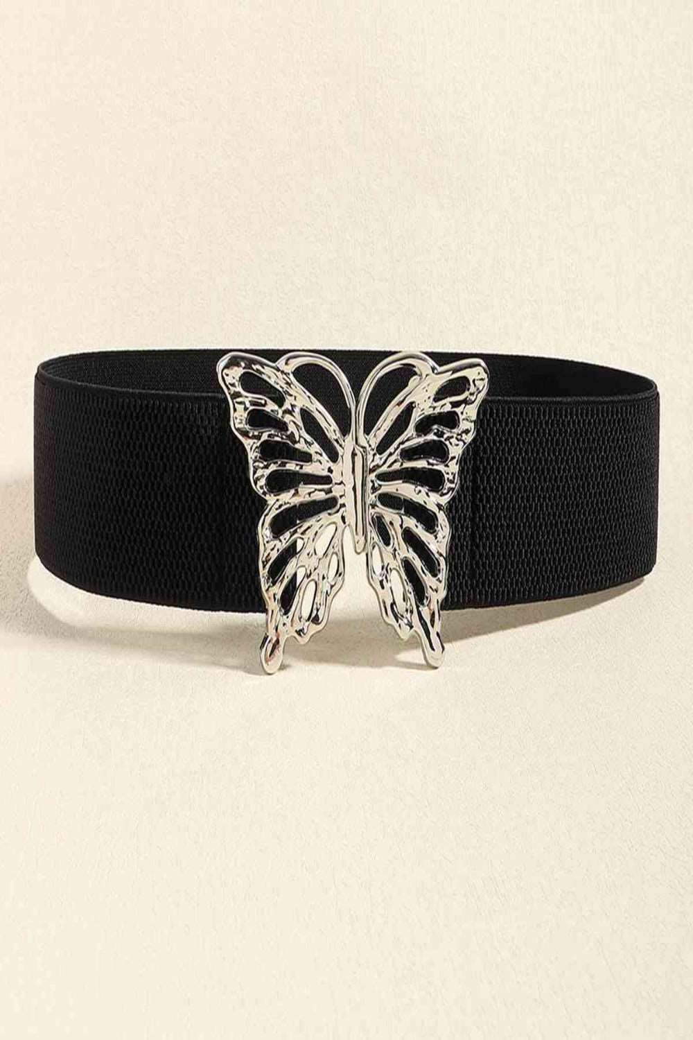 Butterfly Alloy Buckle Elastic Belt - Hassle Free Cart