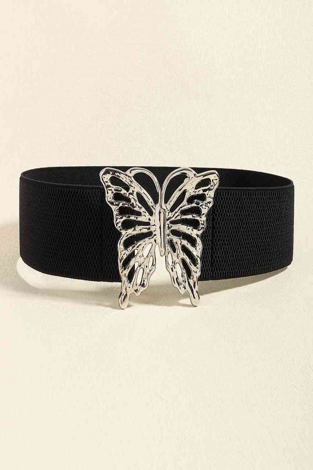 Butterfly Alloy Buckle Elastic Belt - Hassle Free Cart