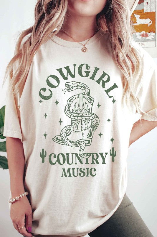 COWGIRL COUNTRY MUSIC Graphic Tee - Hassle Free Cart