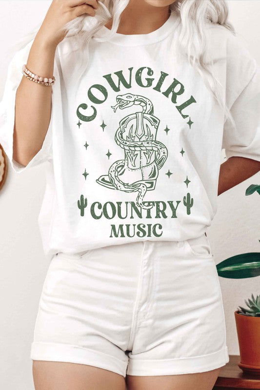 COWGIRL COUNTRY MUSIC Graphic Tee - Hassle Free Cart