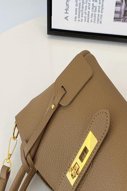 Contrast PU Leather Crossbody Bag | Hassle Free Cart