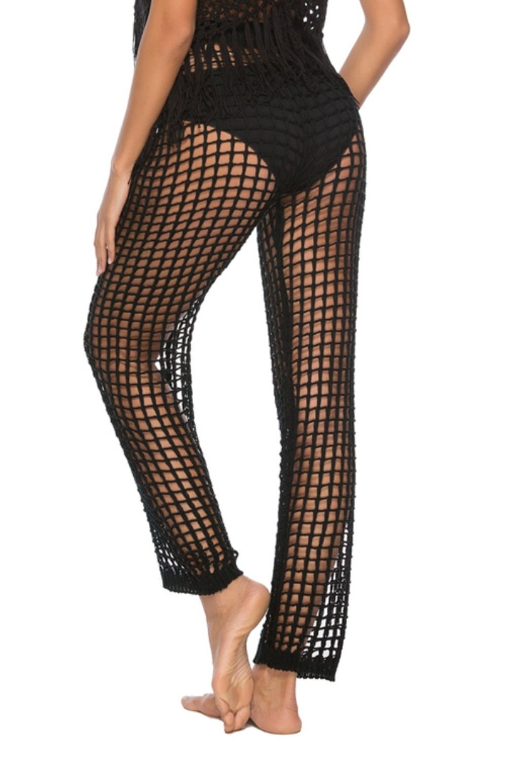 Cutout High Waist Swim Pants - Hassle Free Cart