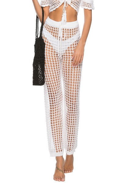 Cutout High Waist Swim Pants - Hassle Free Cart