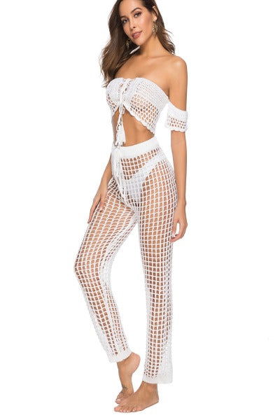 Cutout High Waist Swim Pants - Hassle Free Cart