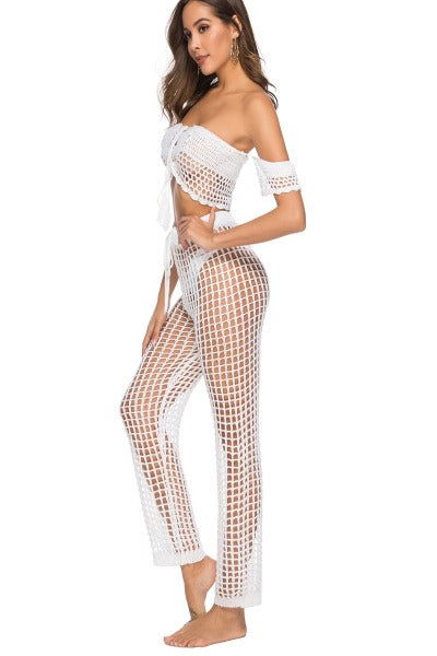 Cutout High Waist Swim Pants - Hassle Free Cart