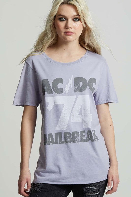 AC/DC Jailbreak '74 Boyfriend Tee - Hassle Free Cart