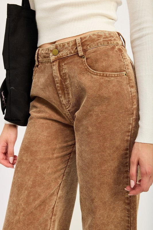 Distrassed Corduroy Pants - Hassle Free Cart