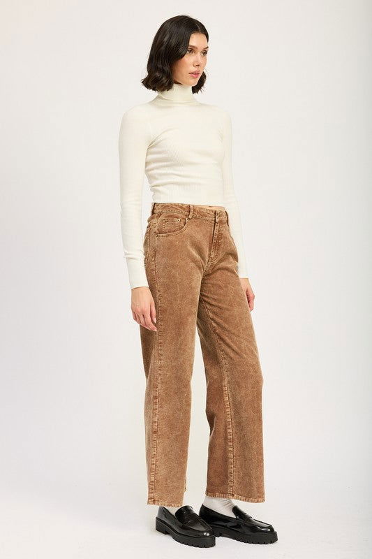 Distrassed Corduroy Pants - Hassle Free Cart