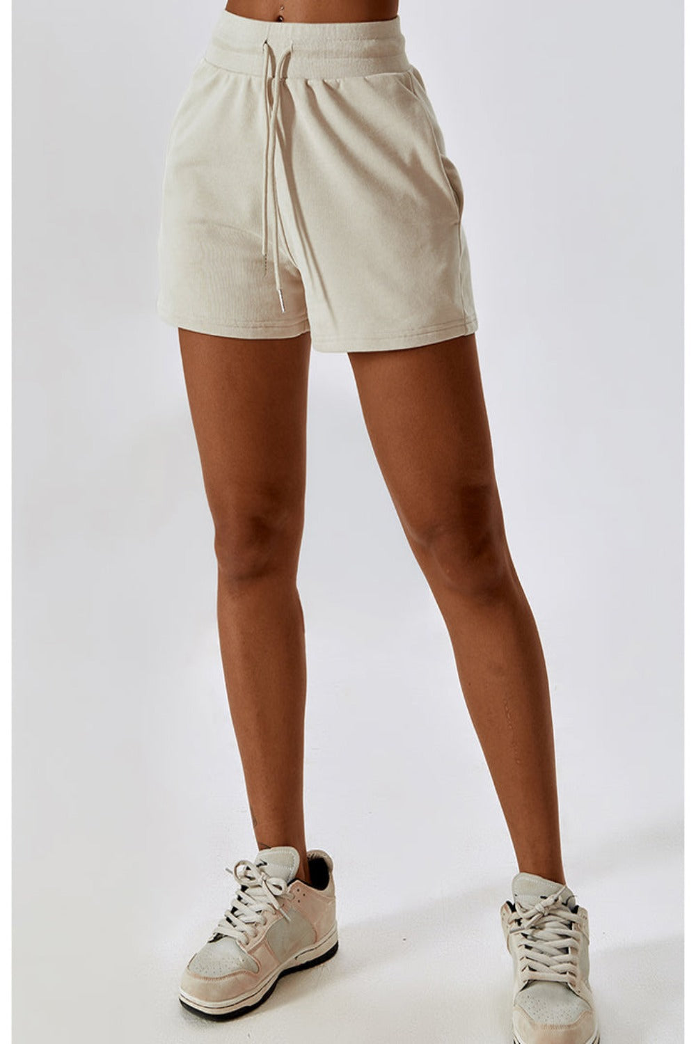 Drawstring Smocked Waist Sports Shorts | Hassle Free Cart