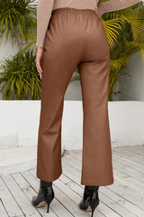 Drawstring Wide Leg Long Pants - Hassle Free Cart