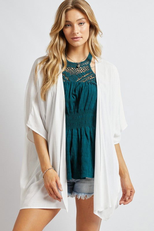 Favorite Solid Kimono Cardigan - Hassle Free Cart