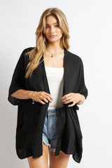 Favorite Solid Kimono Cardigan - Hassle Free Cart